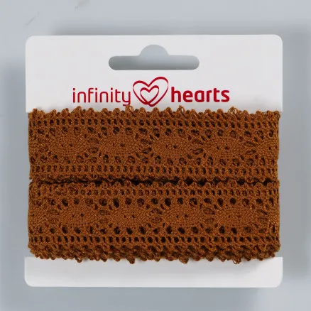 Infinity Hearts Pitsnauha Polyesteri 25mm 4 Ruskea - 5m