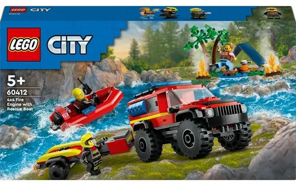 LEGO City 60412 4x4-paloauto ja pelastusvene