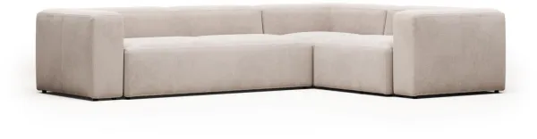 Blok, Kulmasohva, beige, H69x320x230 cm, kangas