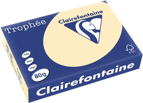 Q-connect Trophee Kopiopaperi A4 80g Pastellikeltainen